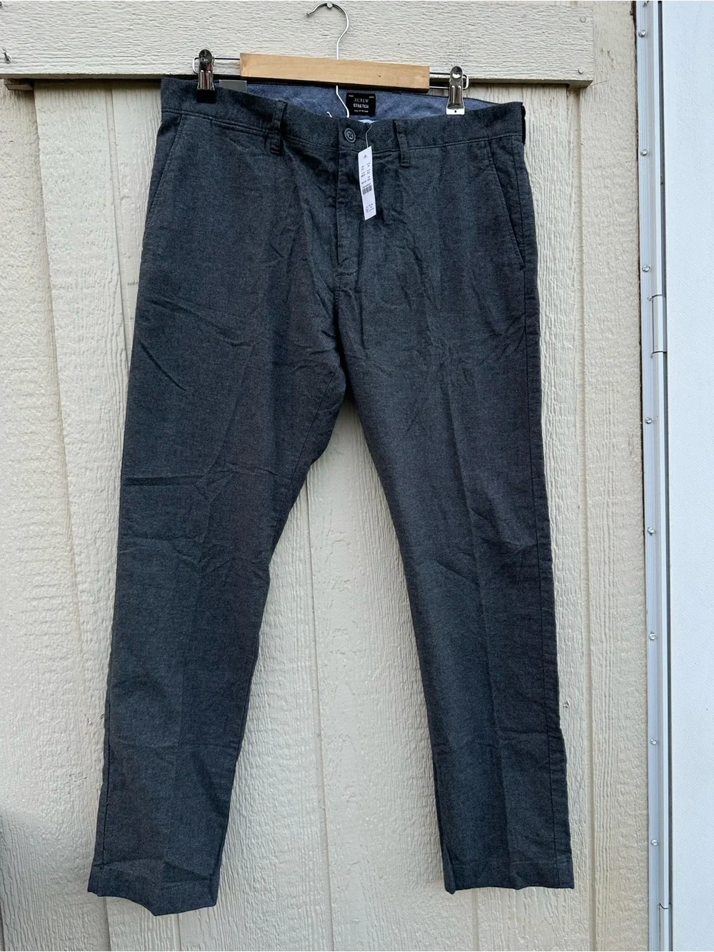 J. CREW 484 Men’s Size 33X30 Slim-Fit Twill Pant in Grey Style#BB979  🆕 NWT